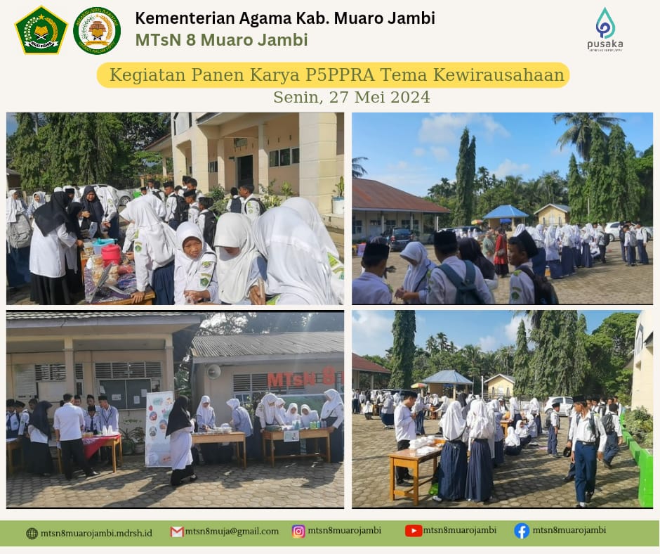 Proyek Penguatan Profil Pelajar Pancasila dan Rahmatan Lil Alamin Sukses Digelar di MTsN 8 Muaro Jambi
