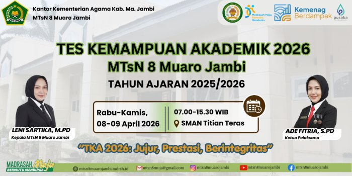 MTsN 8 Muaro Jambi Gelar Tes Kemampuan Akademik (TKA) 2026
