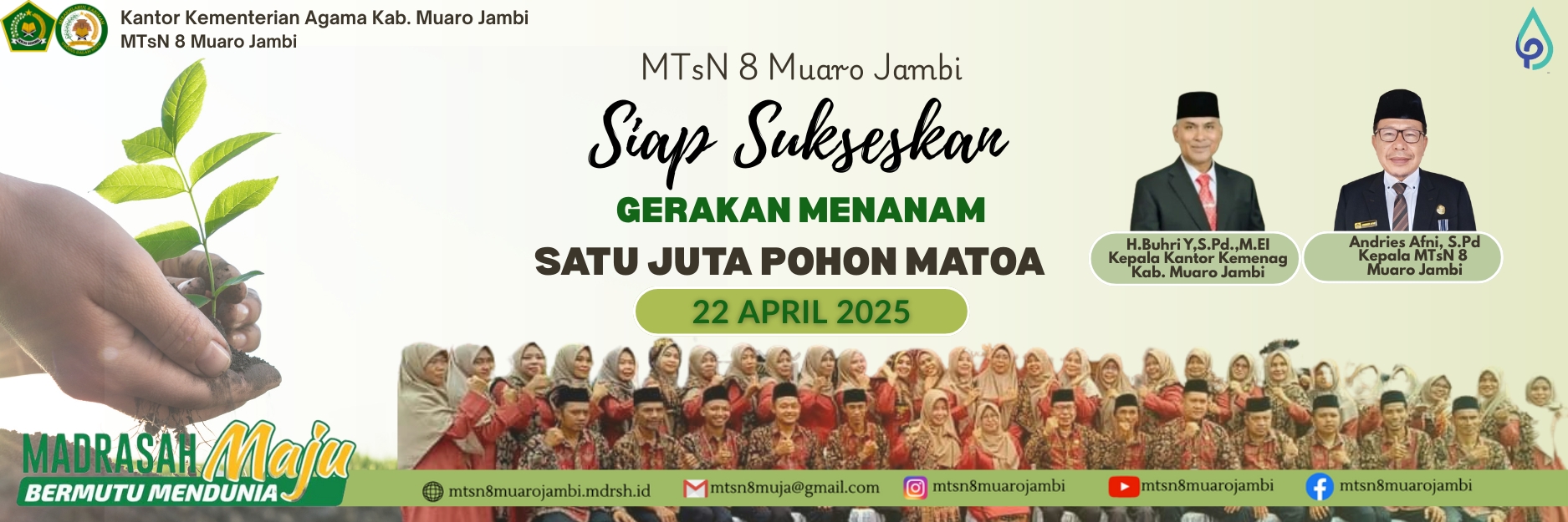 MTs N 8 Muaro Jambi Turut Sukseskan Gerakan Menanam Satu Juta Pohon Matoa Kementerian Agama RI