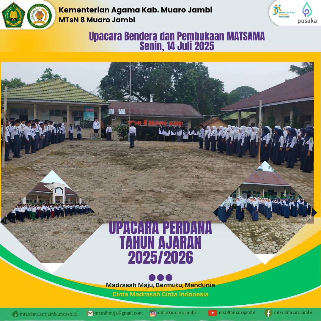 Pembukaan MATSAMA: Penyambutan Siswa Baru Disertai Upacara Bendera, Semangat dan Disiplin Dikedepankan