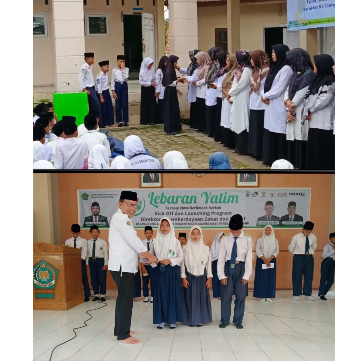 Peringatan 10 Muharram 1446 H, MTsN 8 Muaro Jambi Santuni Anak Yatim Piatu
