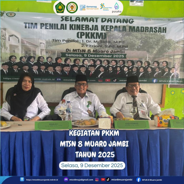 Efisien dan Modern, MTsN 8 Muaro Jambi Laksanakan PKKM Berbasis Digital