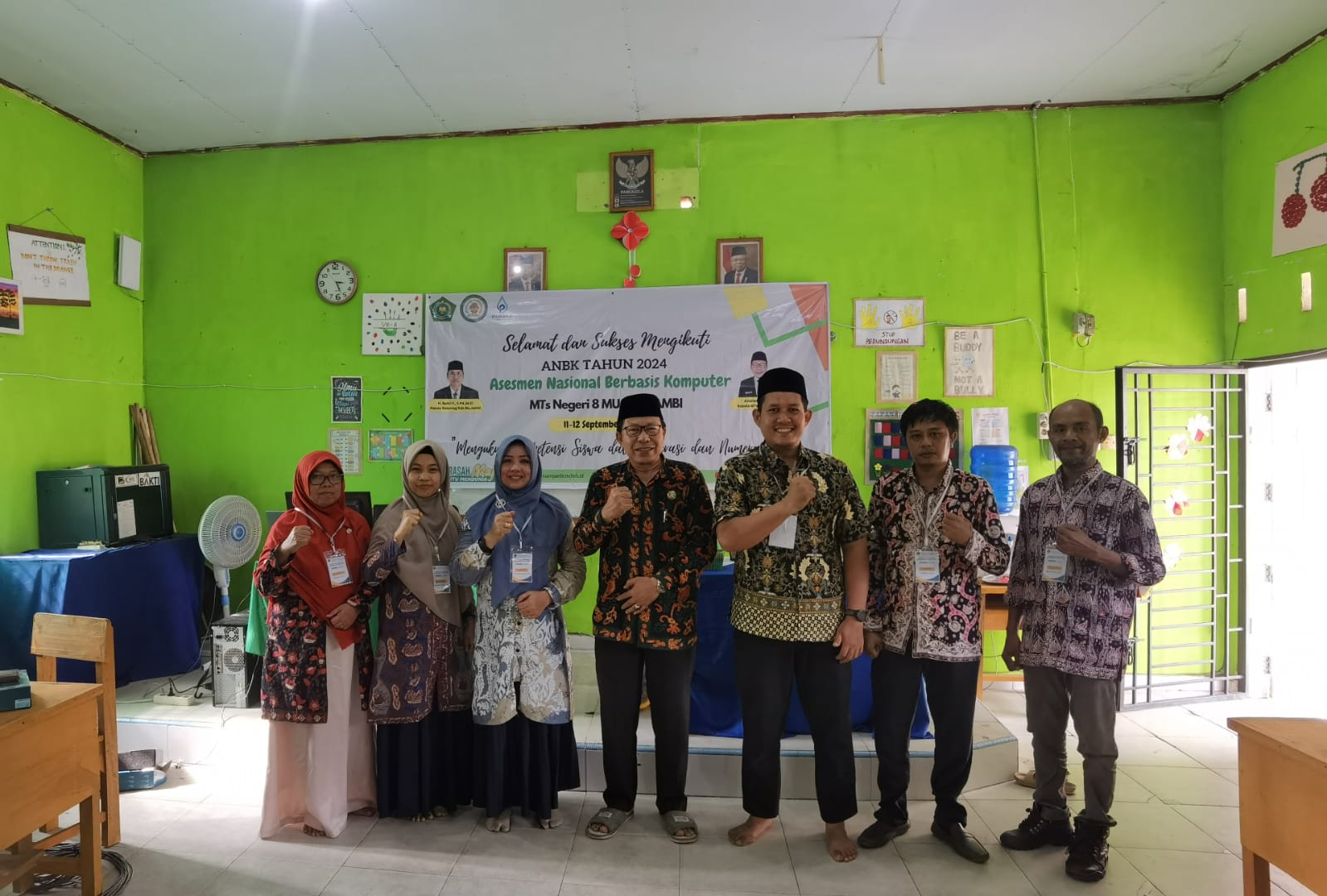 ANBK di MTsN 8 Muaro Jambi Berjalan Sukses dan Lancar