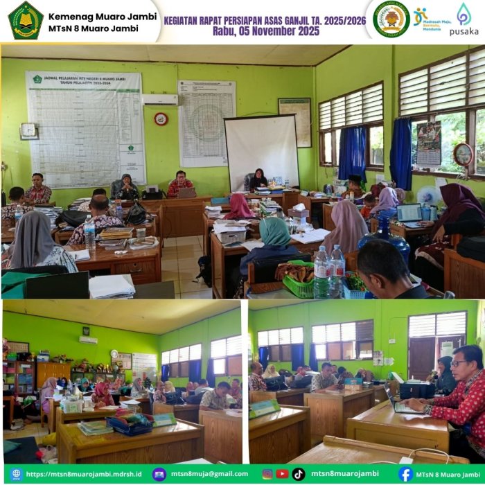 Rapat Persiapan Asesmen Sumatif Akhir Semester (ASAS) Ganjil Tahun Ajaran 2025/2026