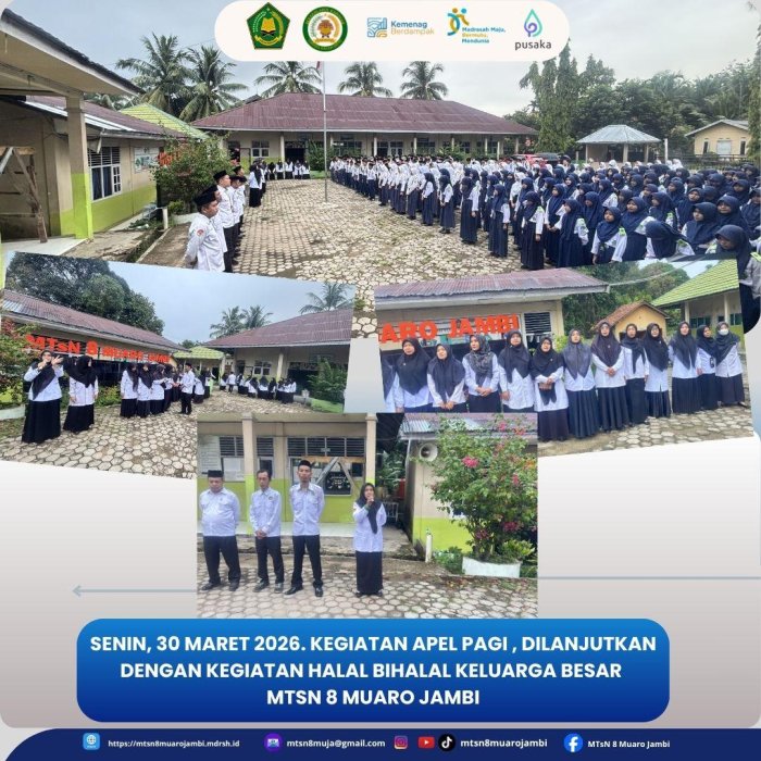 Halal Bihalal MTsN 8 Muaro Jambi Jalin Kebersamaan