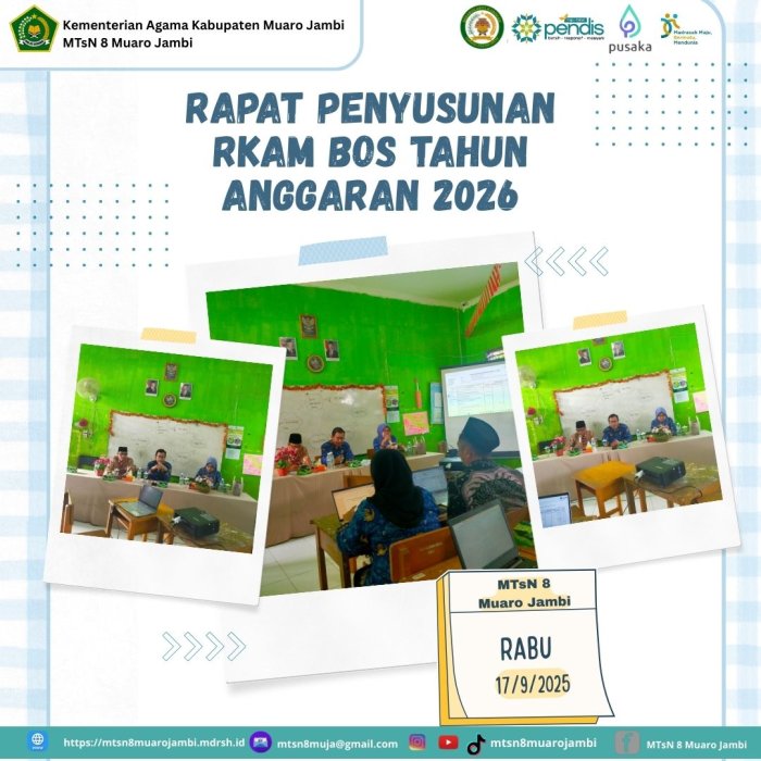 MTsN 8 Muaro Jambi Gelar Rapat Penyusunan RKAM BOS Tahun Anggaran 2026